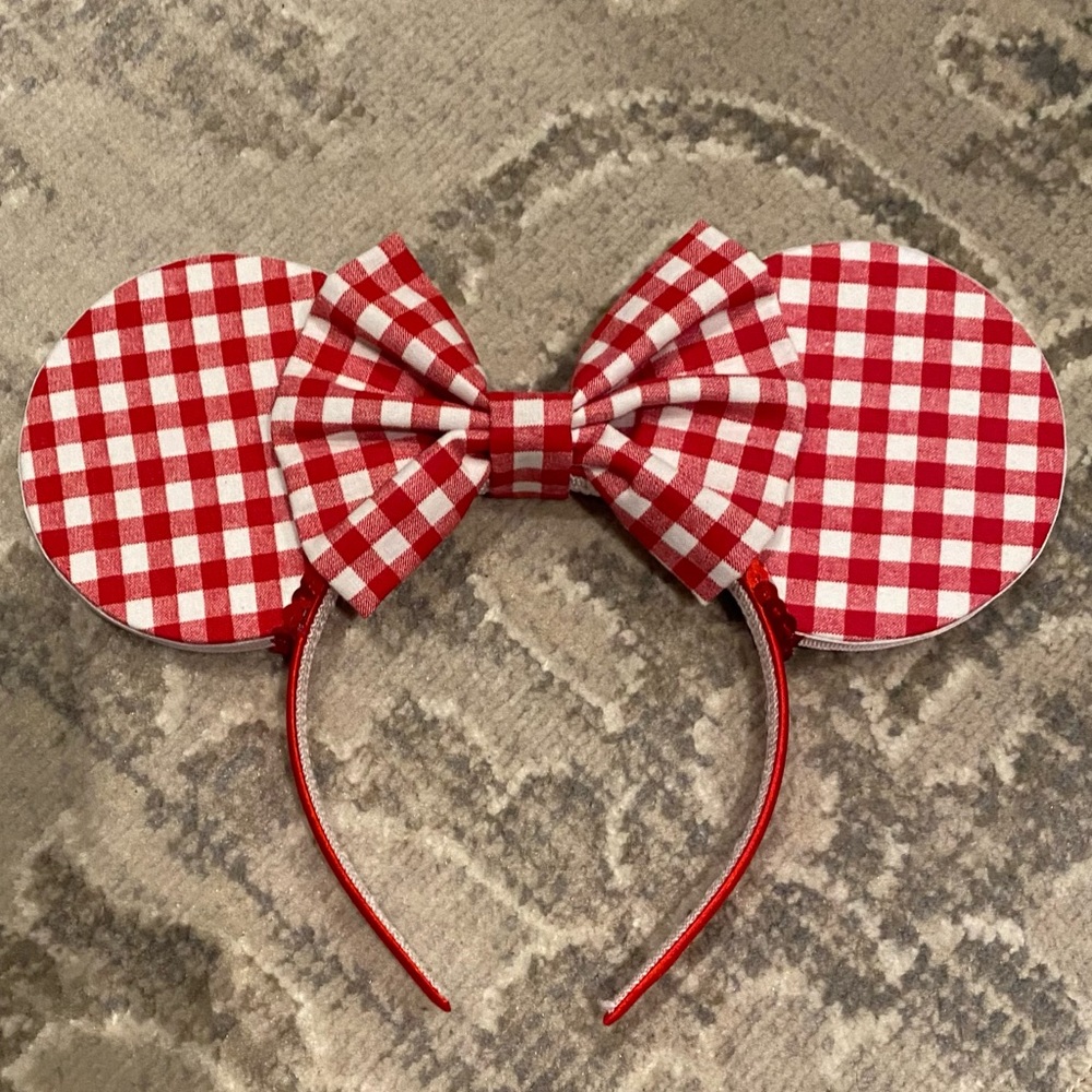 Handmade Gingham Disney Minnie Ears
